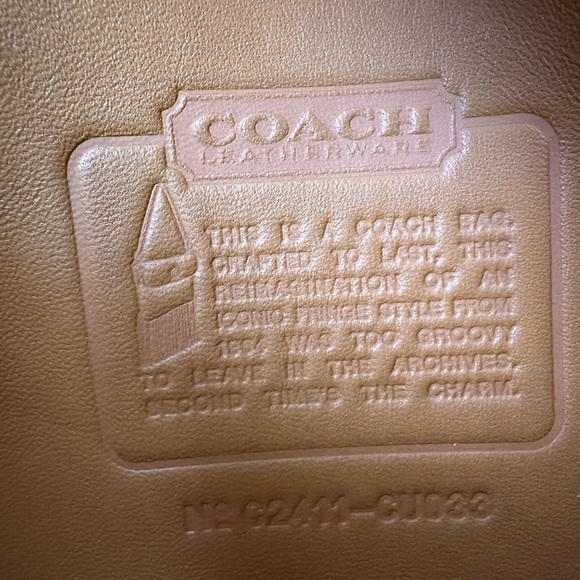 Coach 1964 Fringe Bag Shoulder Crossbody Purse Chalk New NWT - Picture 12 of 12